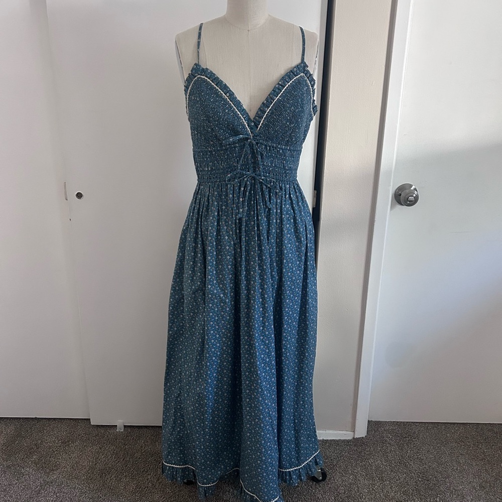 Christy Dawn Natasha Spring Essence Blue Maxi Dress